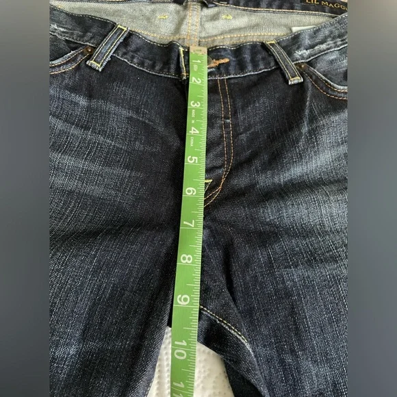 Lucky Brand LIL Maggie Low Rise flare leg Distressed Jeans. $20 OBO Size 16/33 - Picture 6 of 11